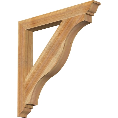 Funston Traditional Rough Sawn Bracket, Western Red Cedar, 4W X 36D X 36H